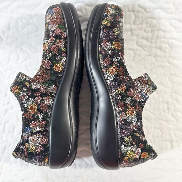 Alegria Kourtney Garland Mary Jane Multi Floral Leather Sparkle Size 36 USA 6.5 - Picture 3 of 9